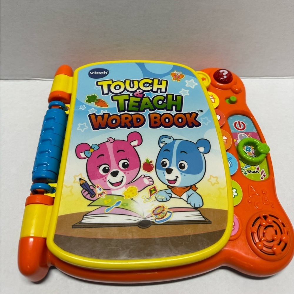 VTech Touch and Teach Word Book Interactive Educational Baby Toddler Toy Tested